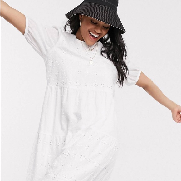 Broderie midi dress - Picture 1 of 3